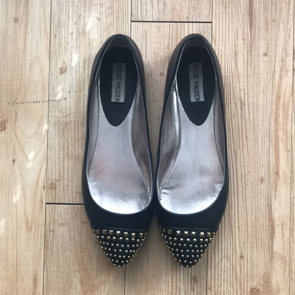 Steve Madden Ivana black flats size 9